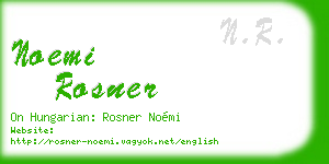 noemi rosner business card